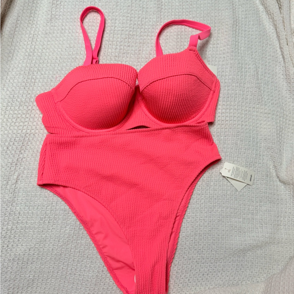 Vibrant Pink One-Piece Swimsuit